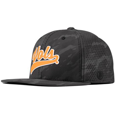 University of Tennessee "Tennessee Vols Script" Flat Elite Charcoal Camo