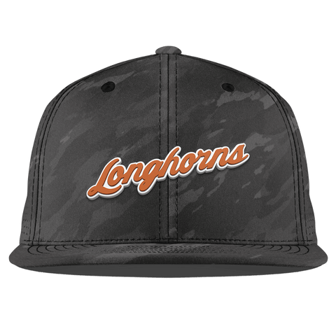 University of Texas "Texas Longhorn Script" Flat Elite Charcoal Camo