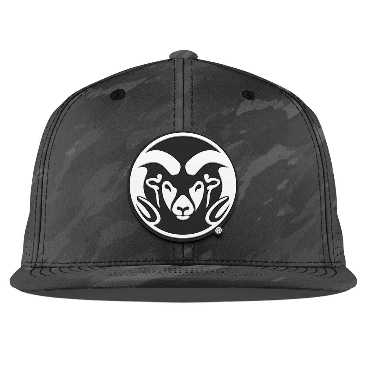 Colorado State University "Vintage CSU Team Logo" Flat Elite Charcoal Camo