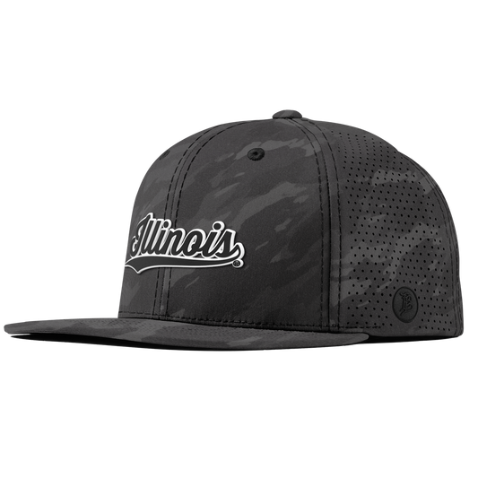 University of Illinois "Vintage Illinois Script" Flat Elite Charcoal Camo