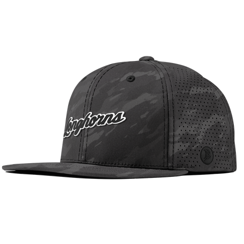 University of Texas "Vintage Texas Longhorn Script" Flat Elite Charcoal Camo