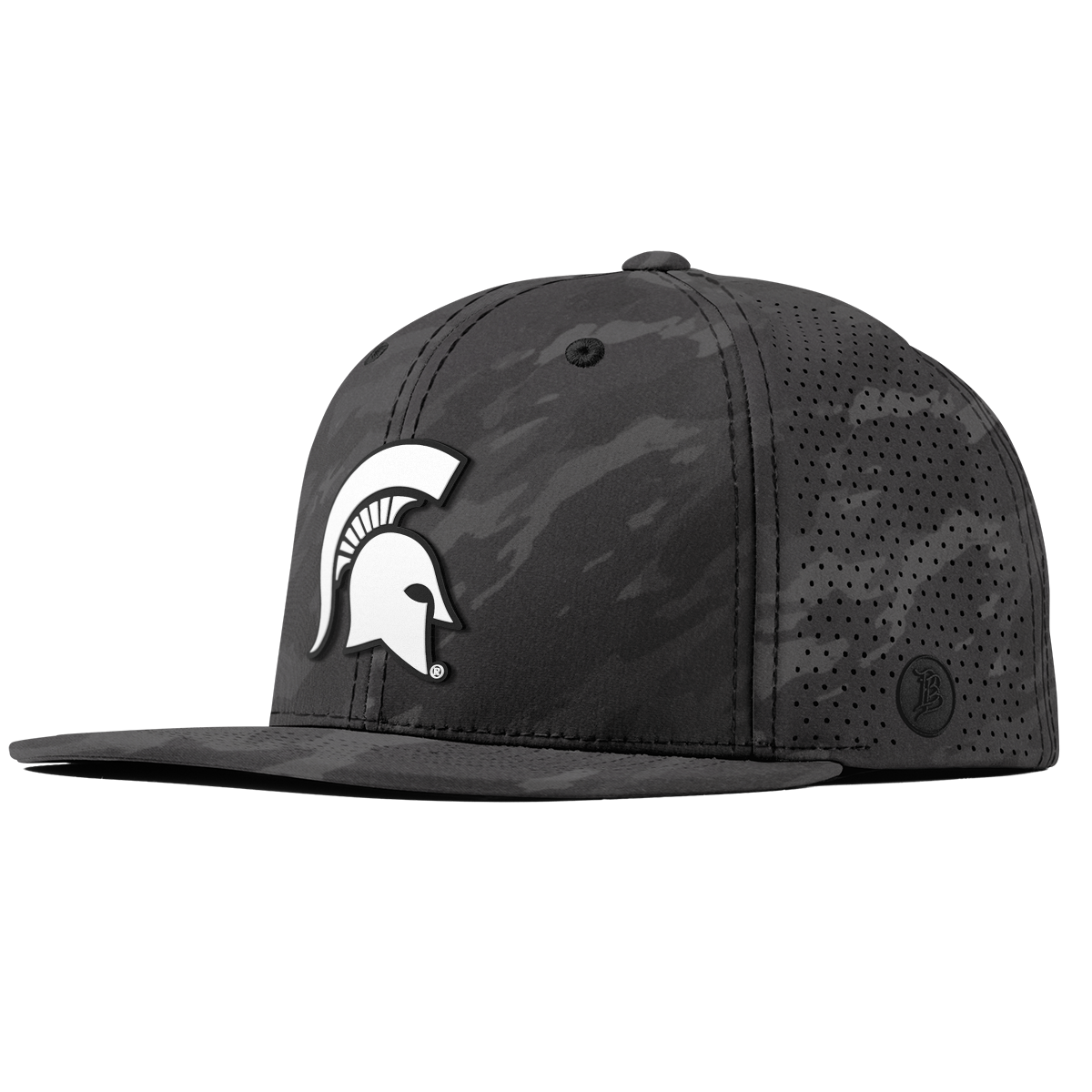 Michigan State University "Vintage MSU Team Logo" Flat Elite Charcoal Camo