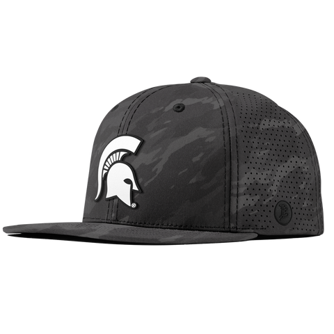 Michigan State University "Vintage MSU Team Logo" Flat Elite Charcoal Camo