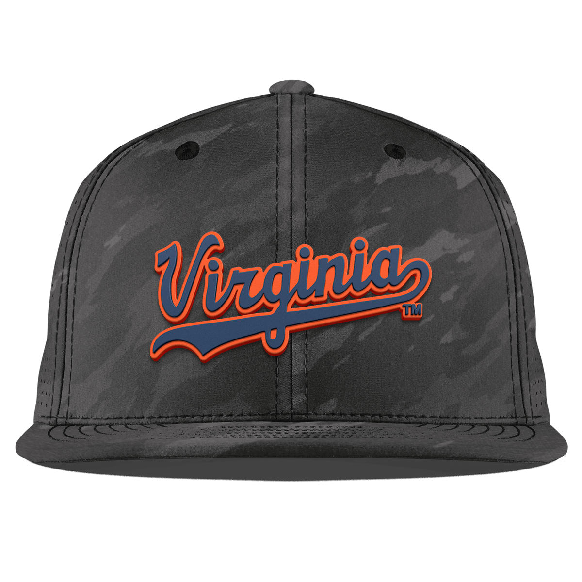 University of Virginia "Virginia Script" Flat Elite Charcoal Camo