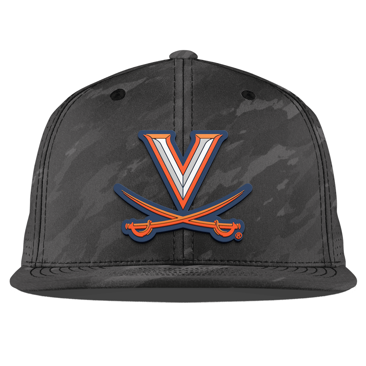 University of Virginia "Virginia Team Logo" Flat Elite Charcoal Camo