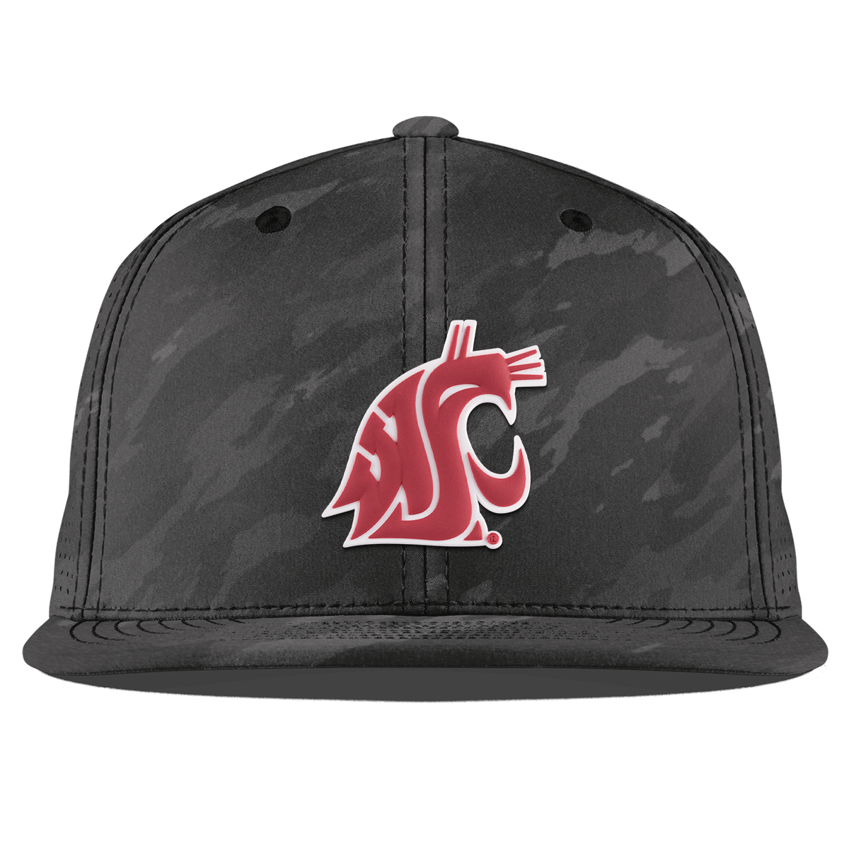 Washington State University "Washington State Team Logo" Flat Elite Charcoal Camo
