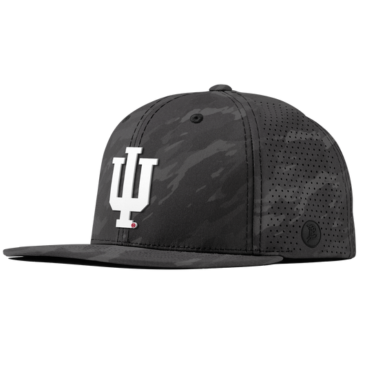 Indiana University " Indiana Team Logo" Flat Elite Charcoal Camo