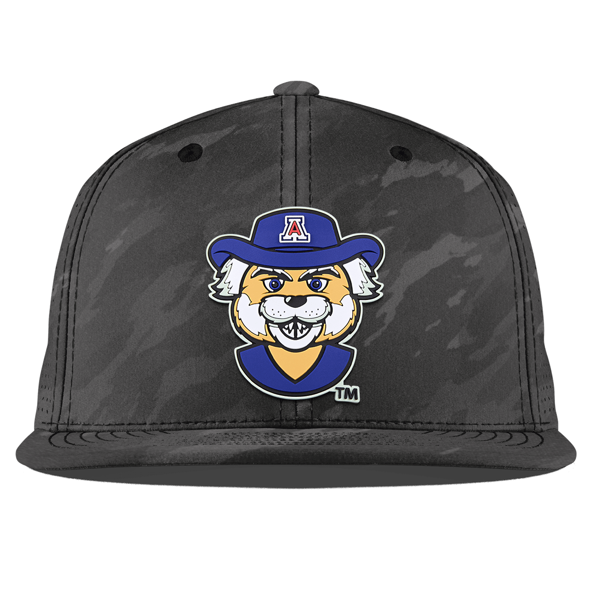 University of Arizona "Wilbur The Wildcat" Flat Elite Charcoal Camo