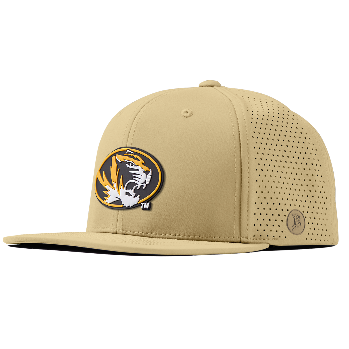 University of Missouri "Missouri Tigers Badge" Flat Elite Desert