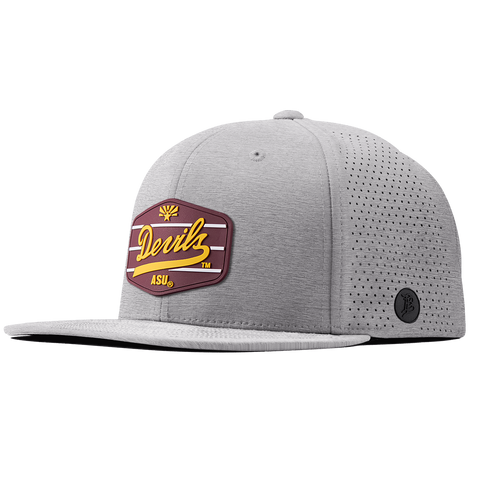 Arizona State University "ASU Devils Maroon" Flat Elite Heather Gray