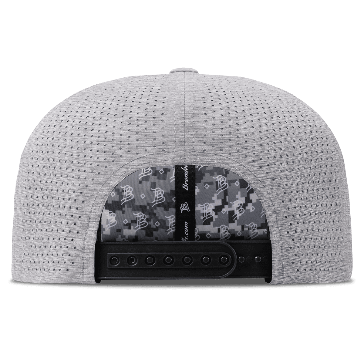 University of Kansas "KU Block" Flat Elite Back Heather Gray