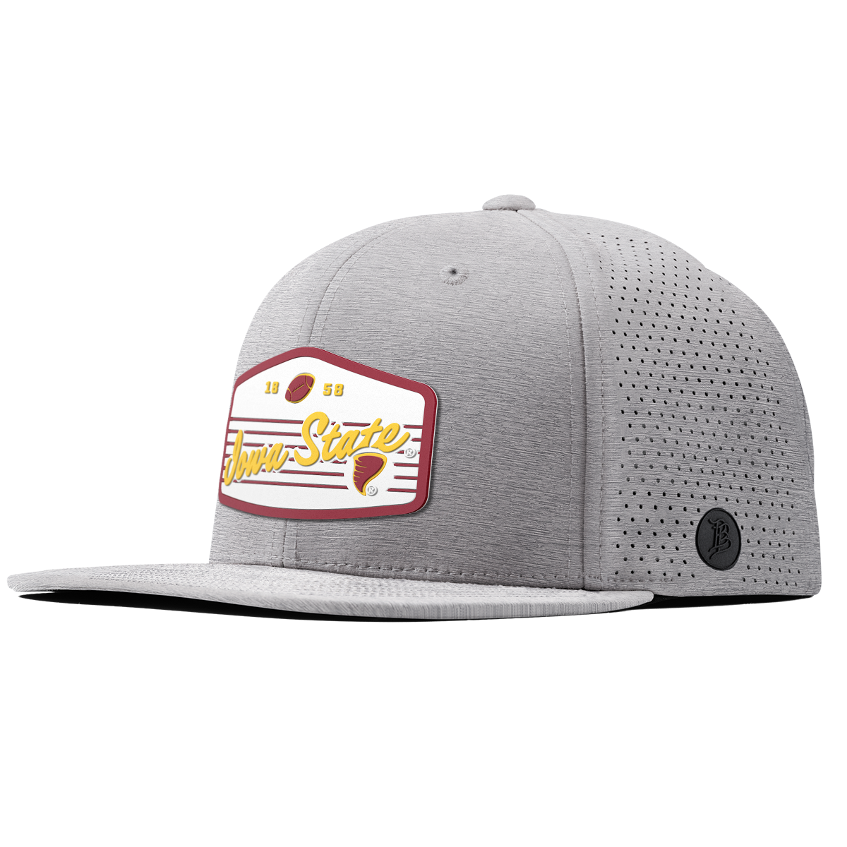 Iowa State University "Cyclones Football" Flat Elite Heather Gray