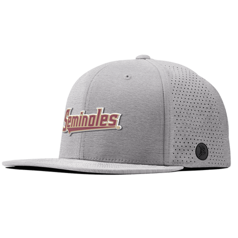 Florida State University "FSU Seminoles Block" Flat Elite Heather Gray