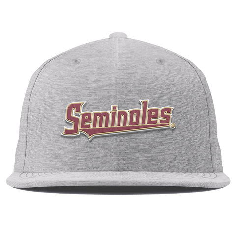 Florida State University "FSU Seminoles Block" Flat Elite Heather Gray