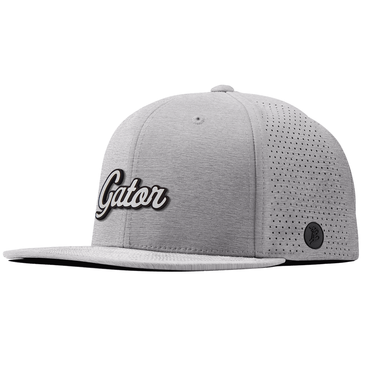 Gator Script White Elite Classic Heather Gray