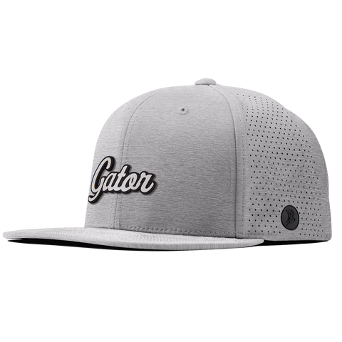 Gator Script White Elite Classic Heather Gray