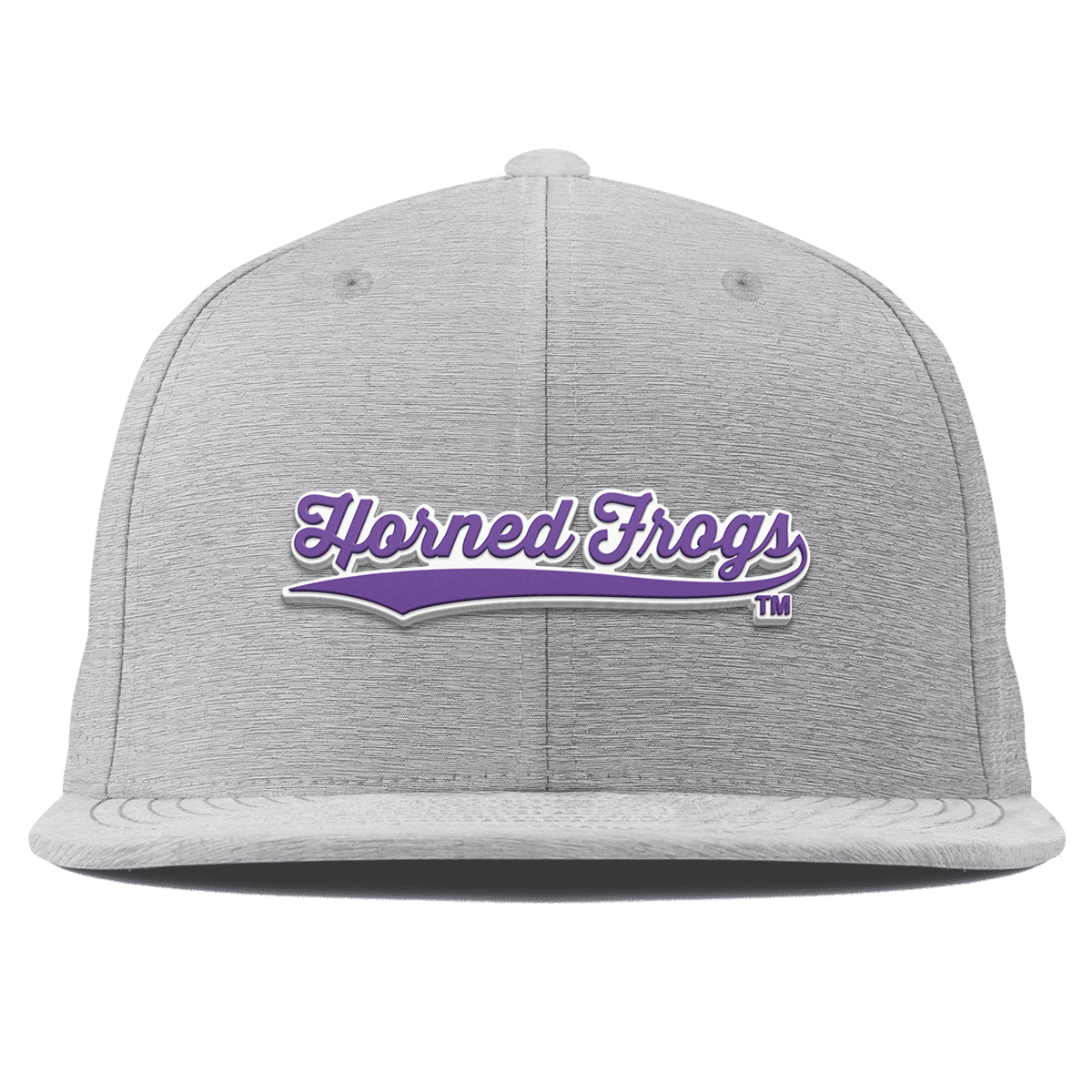 Texas Christian University "TCU Horned Frogs Scripts" Flat Elite Heather