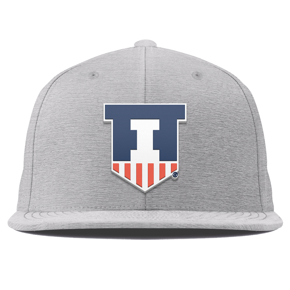 University of Illinois "Illinois Athletics" Flat Elite Heather Gray