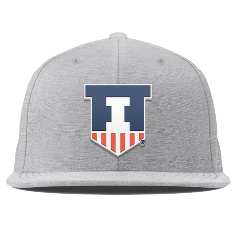 University of Illinois "Illinois Athletics" Flat Elite Heather Gray