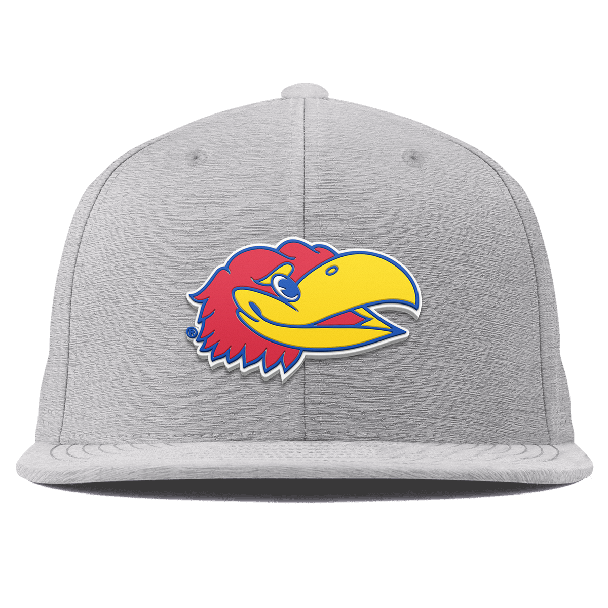 University of Kansas "KU Big Jay" Flat Elite Heather Gray