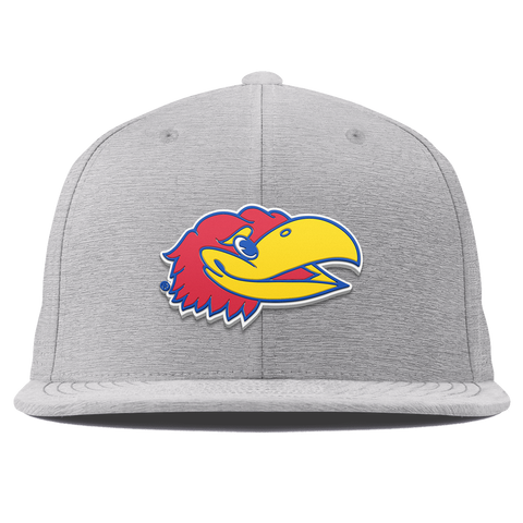 University of Kansas "KU Big Jay" Flat Elite Heather Gray