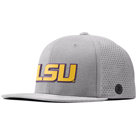 Louisiana State University "LSU Gold Block " Flat Elite Heather Gray