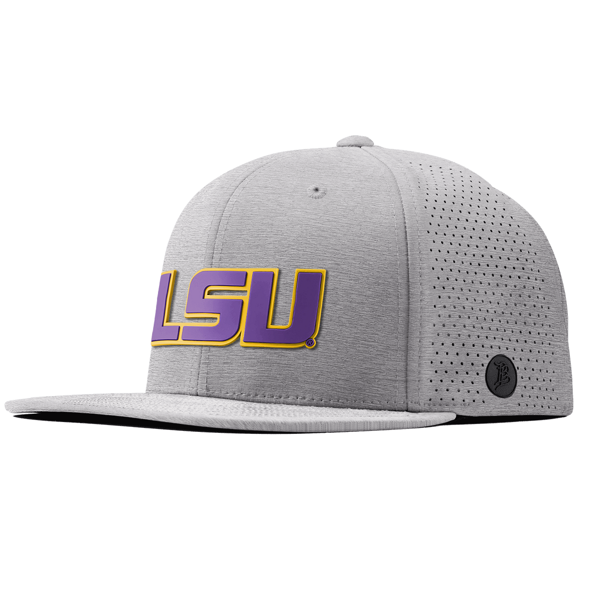 Louisiana State University "LSU Block" Flat Elite Heather Gray