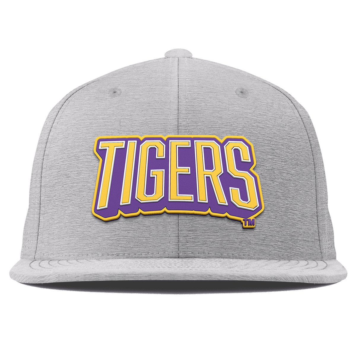 Louisiana State University "LSU Tigers Block" Flat Elite Heather Gray