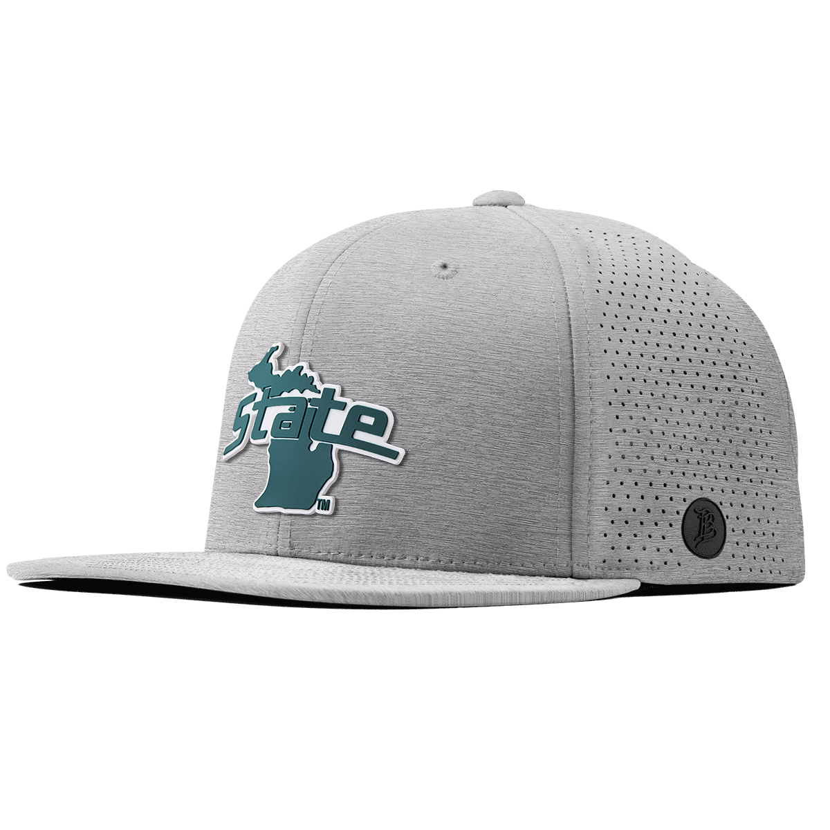 Michigan State University "Michigan State Outline" Flat Elite Heather Gray