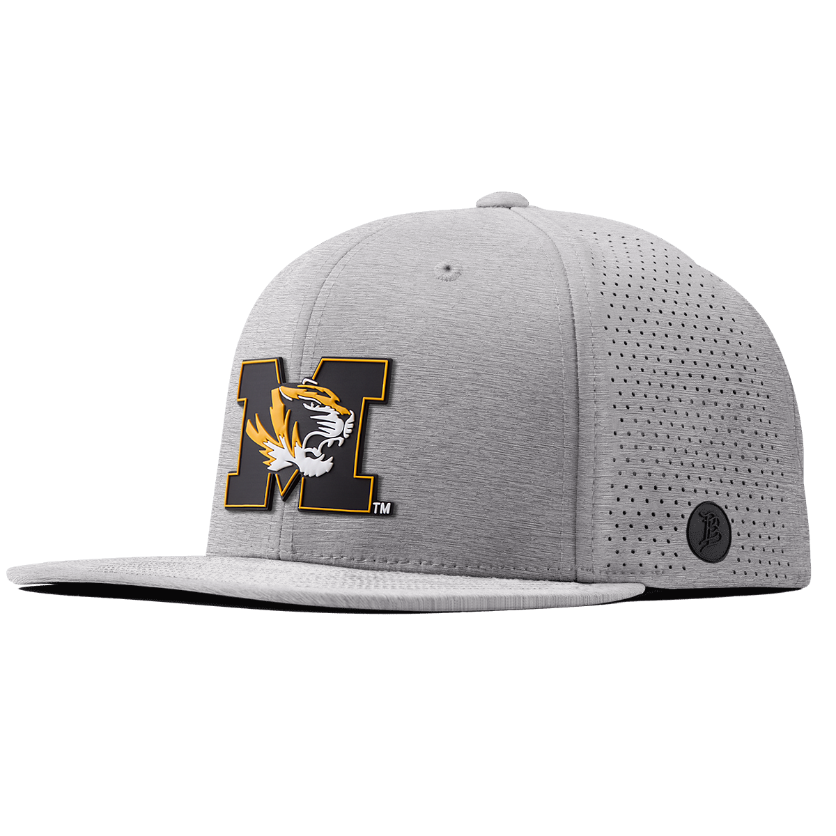 University of Missouri "Missouri M Team Logo" Flat Elite Heather Gray