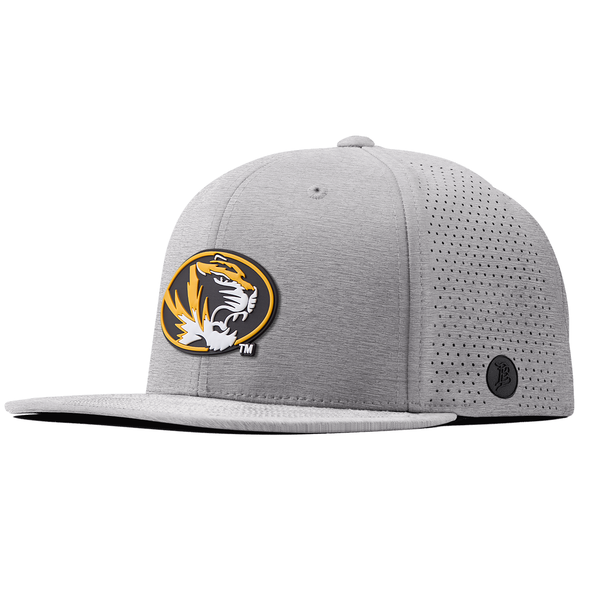 University of Missouri "Missouri Tigers Badge" Flat Elite Heather Gray