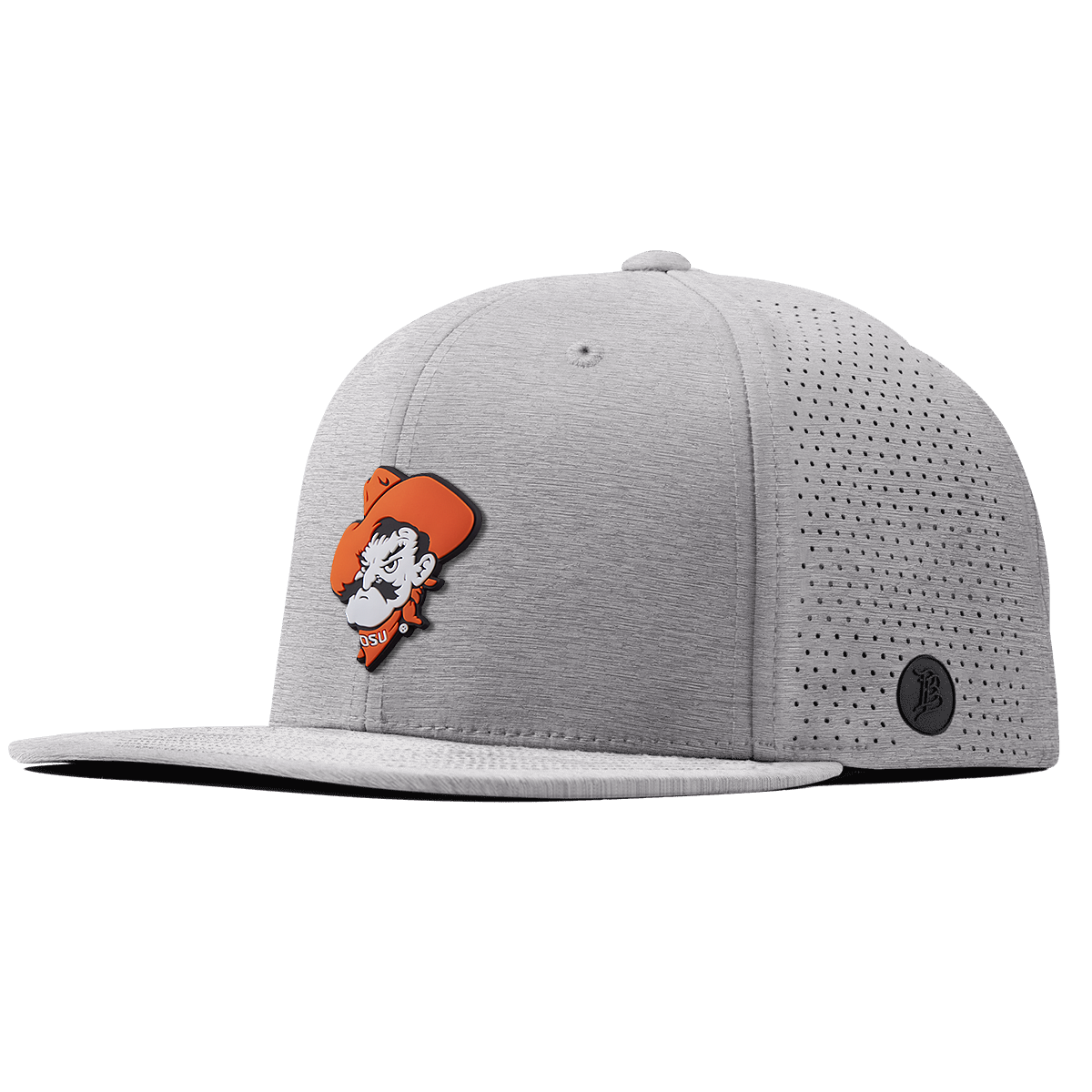 Oklahoma State University "OSU Pistol Pete" Flat Elite Heather Gray