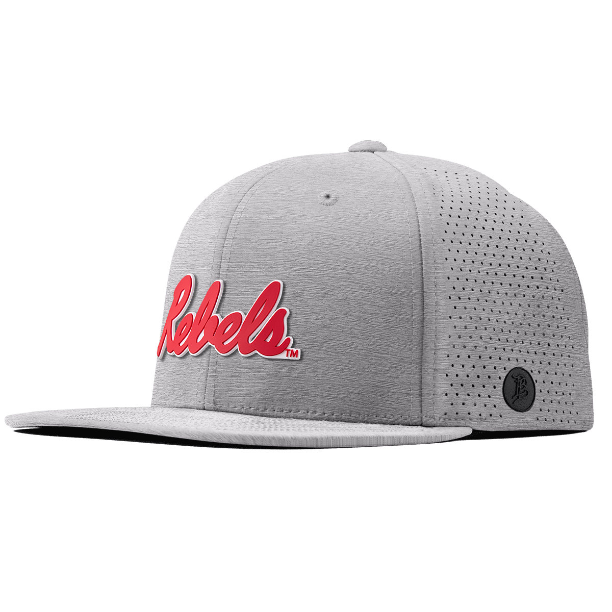 University of Mississippi "Ole Miss Crimson Rebels" Flat Elite Heather Gray