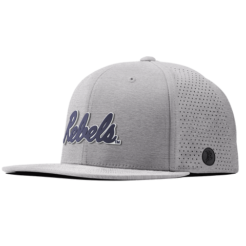 University of Mississippi "Ole Miss Navy Rebels" Flat Elite Heather Gray