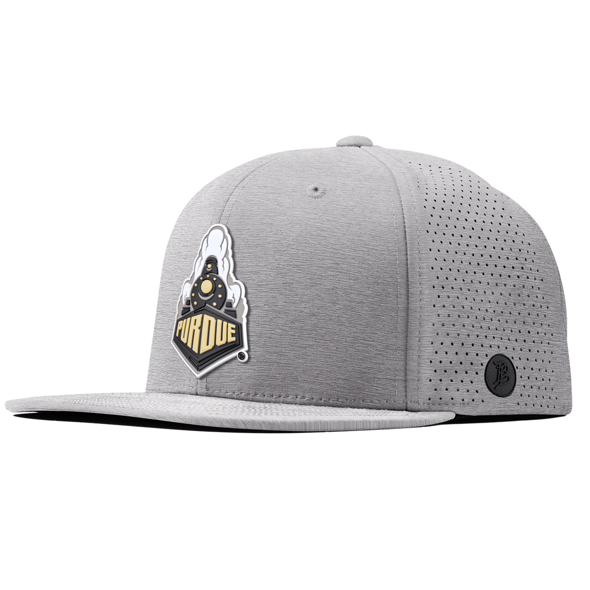 Purdue University "Purdue Team Logo" Flat Elite Heather Gray