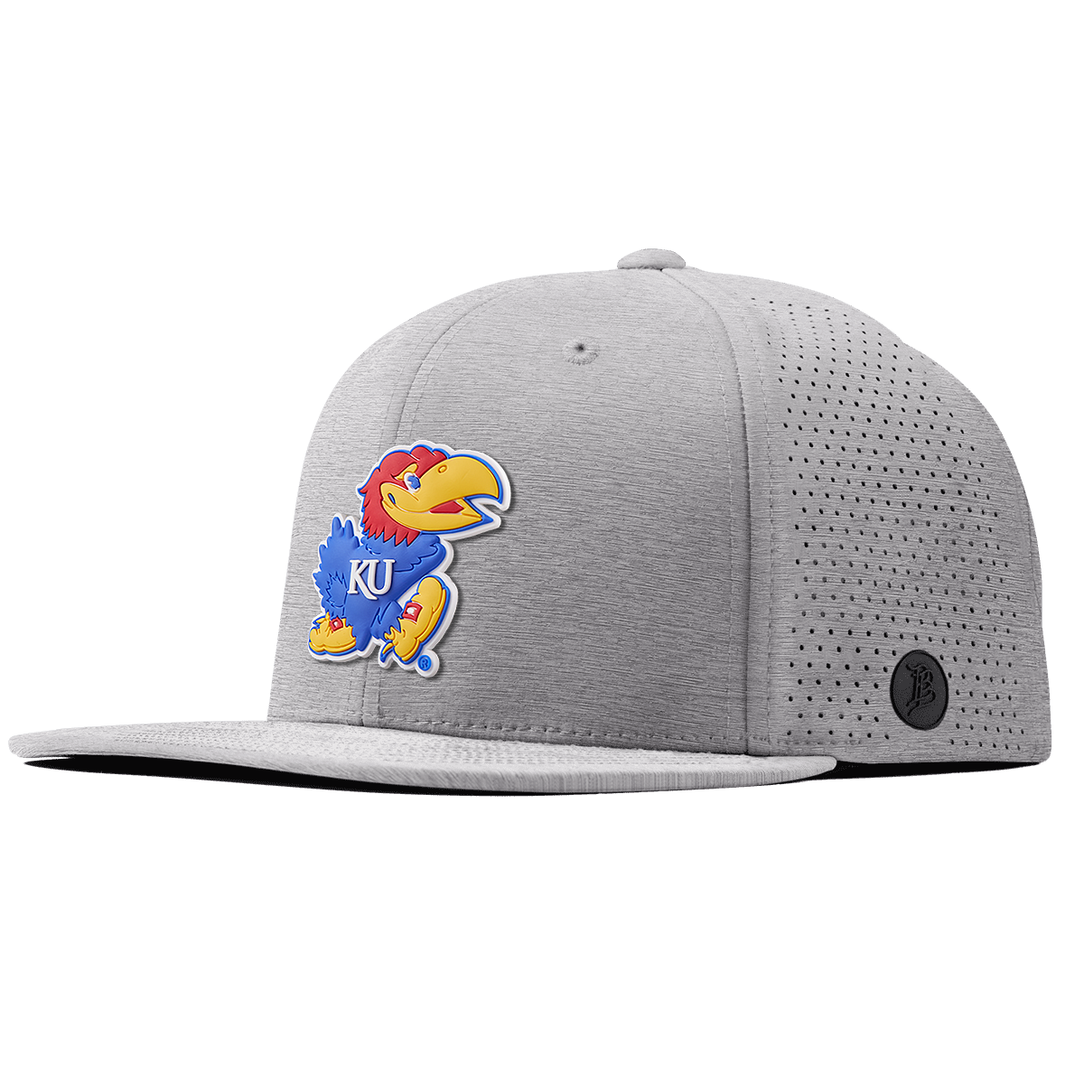University of Kansas "Rock Chalk Jayhawk" Flat Elite Heather Gray