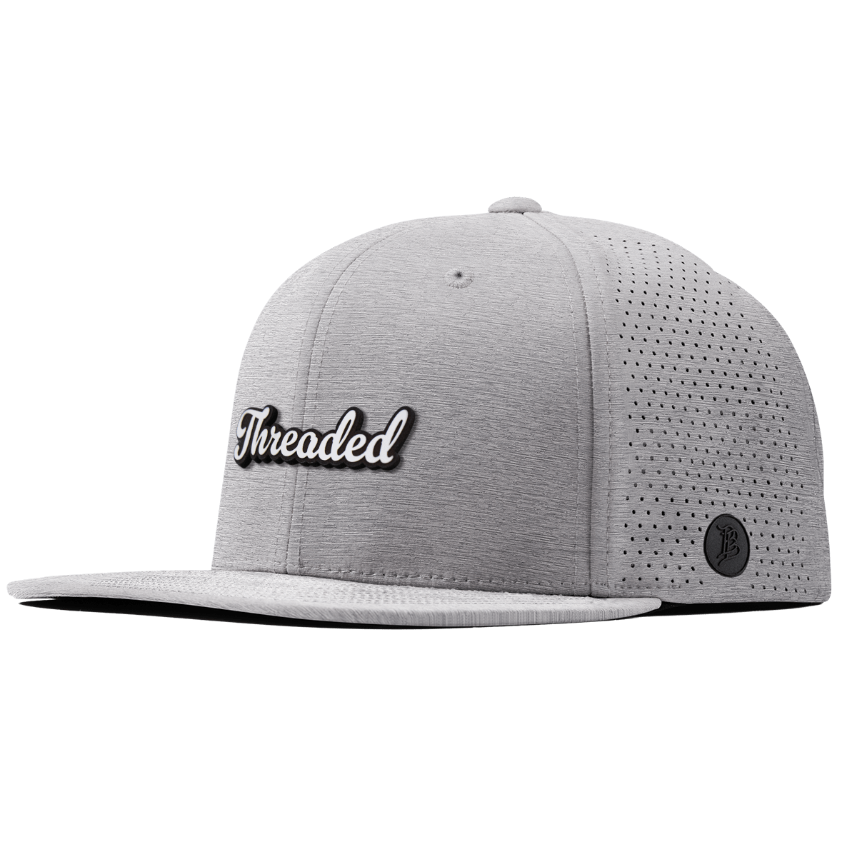 Threaded Script Flat Elite Heather Gray