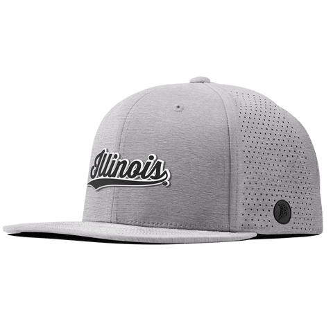 University of Illinois "Vintage Illinois Script" Flat Elite Heather Gray