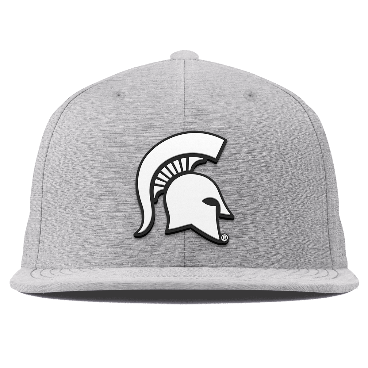 Michigan State University "Vintage MSU Team Logo" Flat Elite Heather Gray