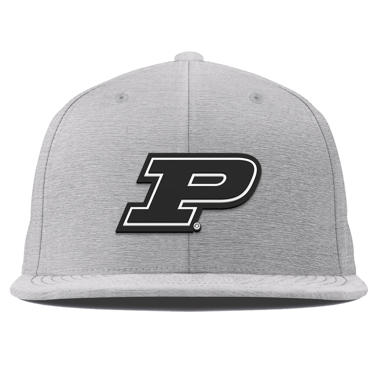 Purdue University "Vintage Purdue Team Logo" Flat Elite Heather Gray