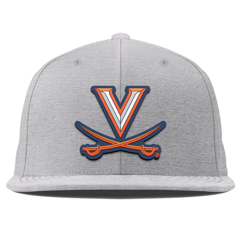 University of Virginia "Virginia Team Logo" Flat Elite Heather Gray