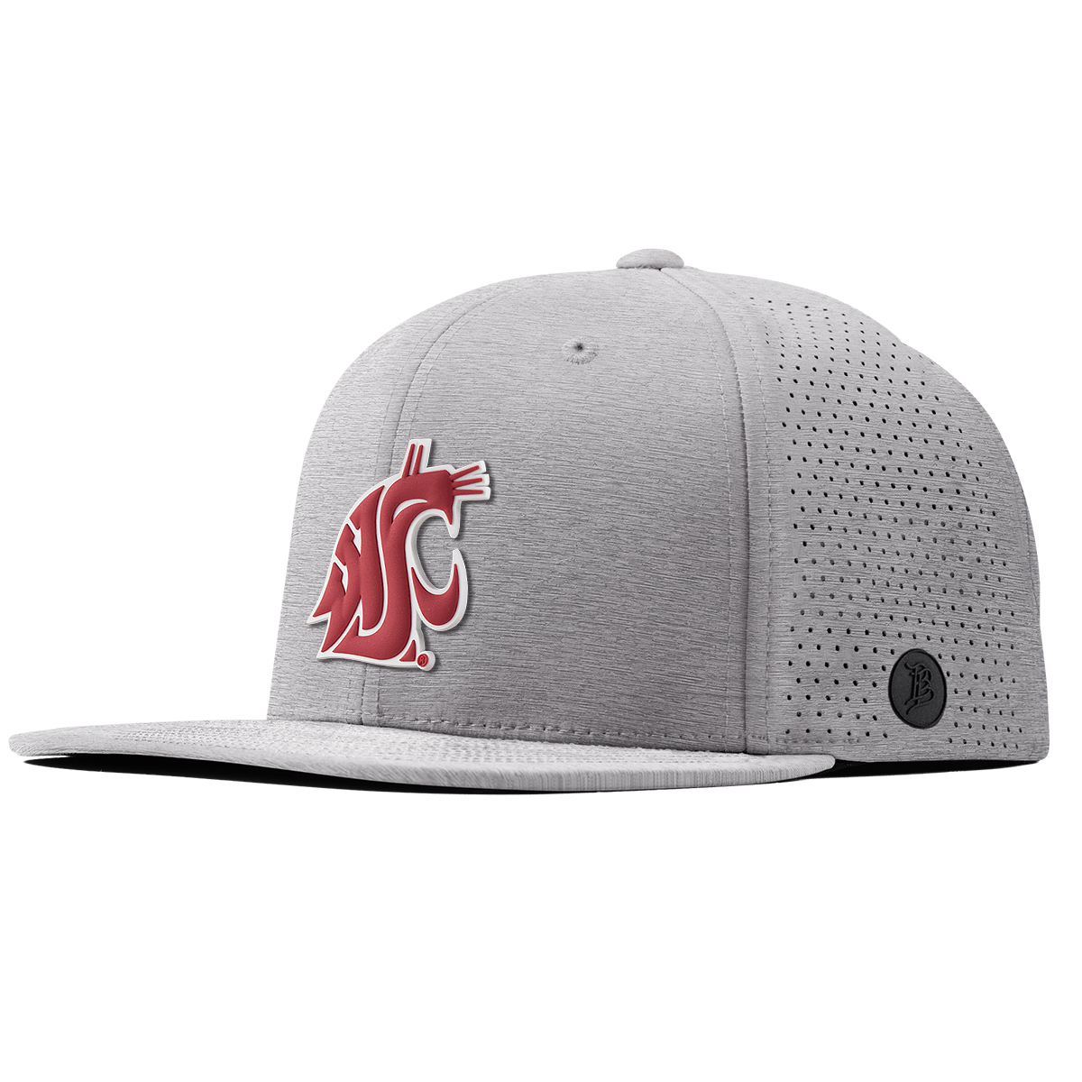 Washington State University "Washington State Team Logo" Flat Elite Heather Gray