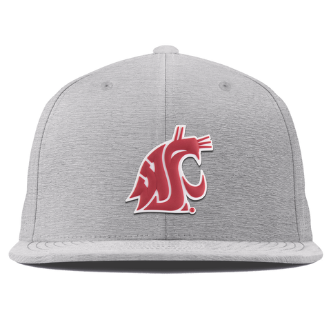 Washington State University "Washington State Team Logo" Flat Elite Heather Gray