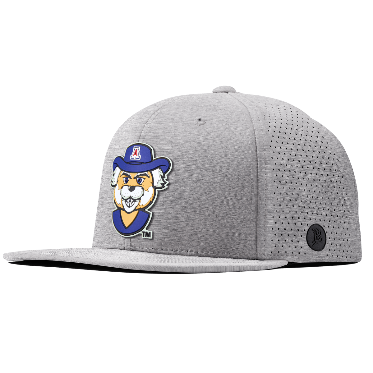 University of Arizona "Wilbur The Wildcat" Flat Elite Heather Gray