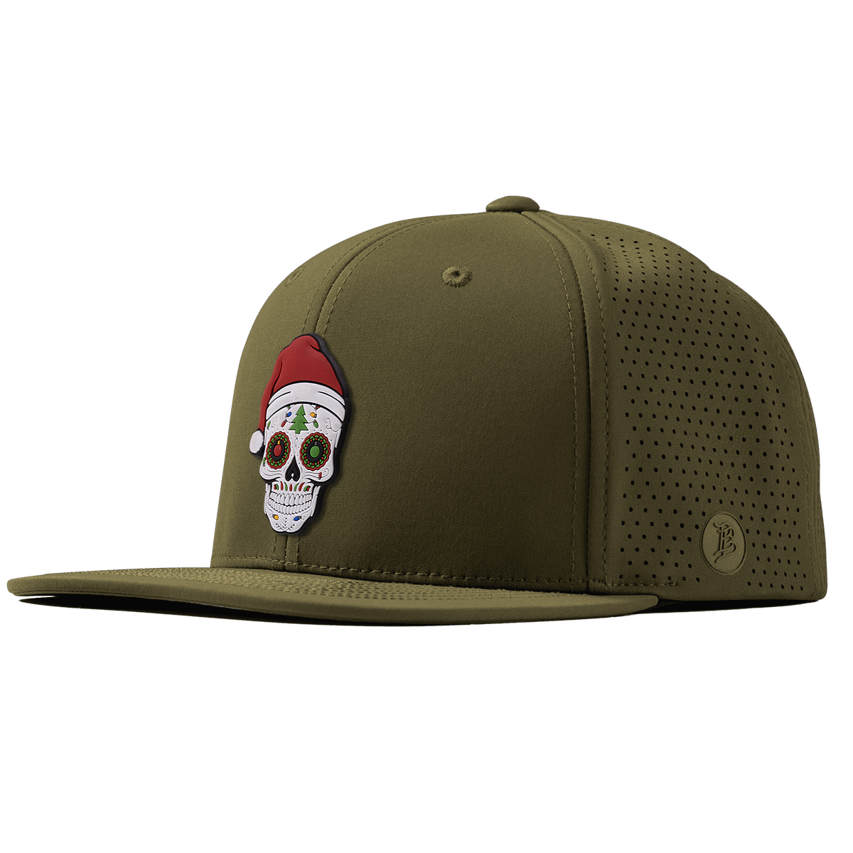 Santa Skull PVC Flat Elite Loden