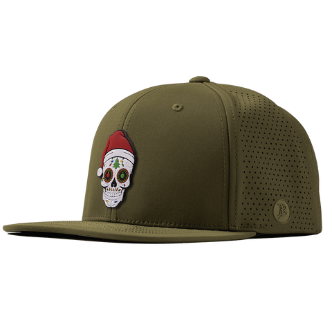 Santa Skull PVC Flat Elite Loden