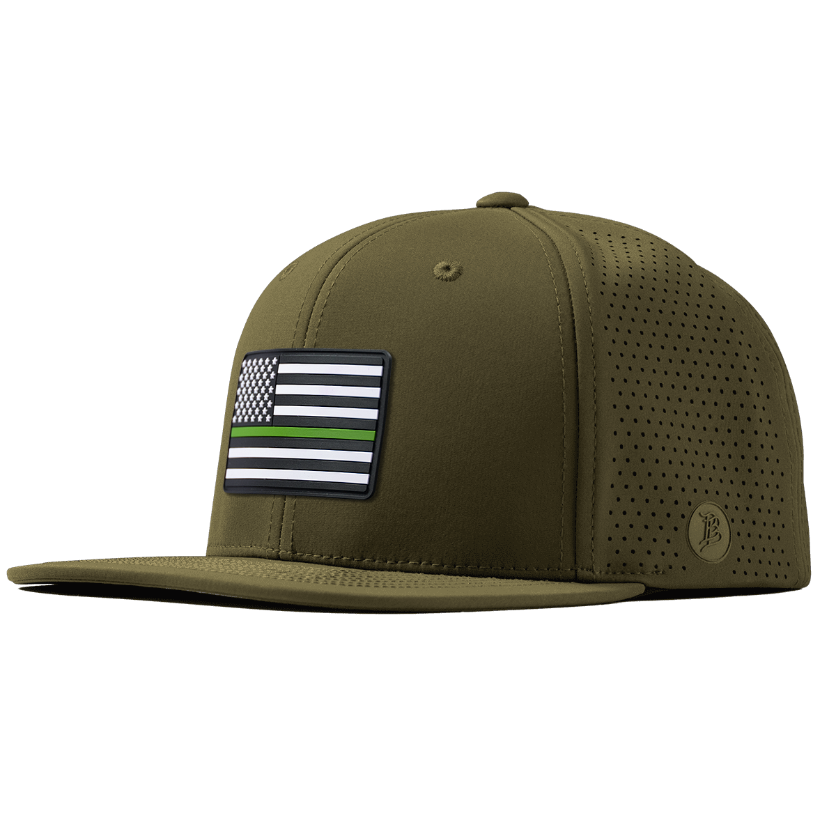 Thin Green Line PVC Flat Elite Loden