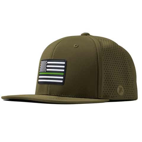 Thin Green Line PVC Flat Elite Loden