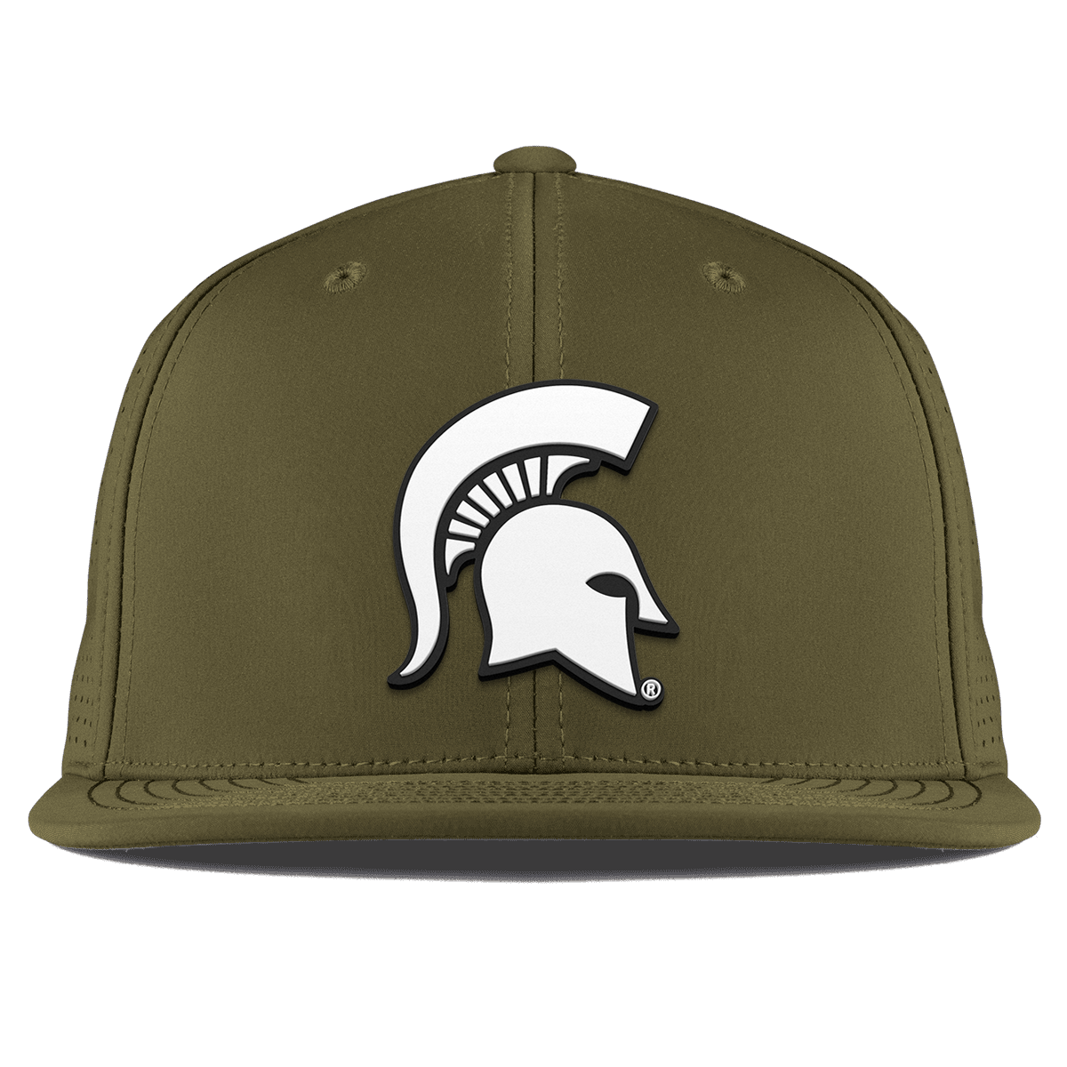 Michigan State University "Vintage MSU Team Logo" Flat Elite Loden