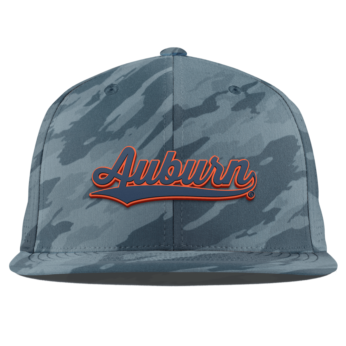Auburn University "Auburn Script" Flat Elite Marine Camo